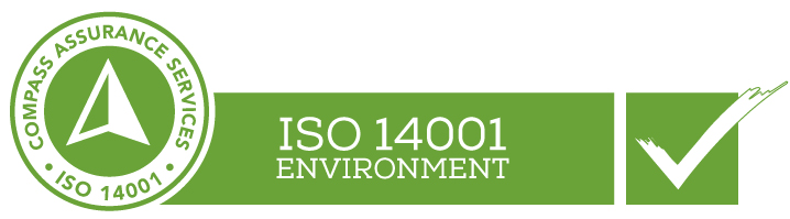 ISO 14001 Environmental Management certification badge