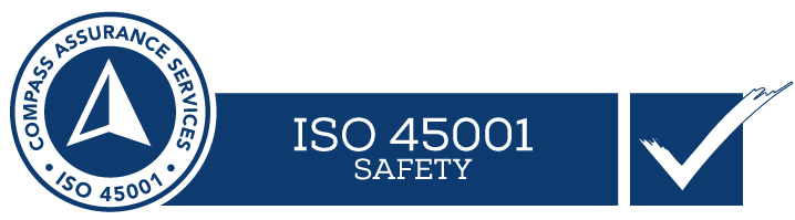 ISO 45001 Occupational Health and Safety certification badge